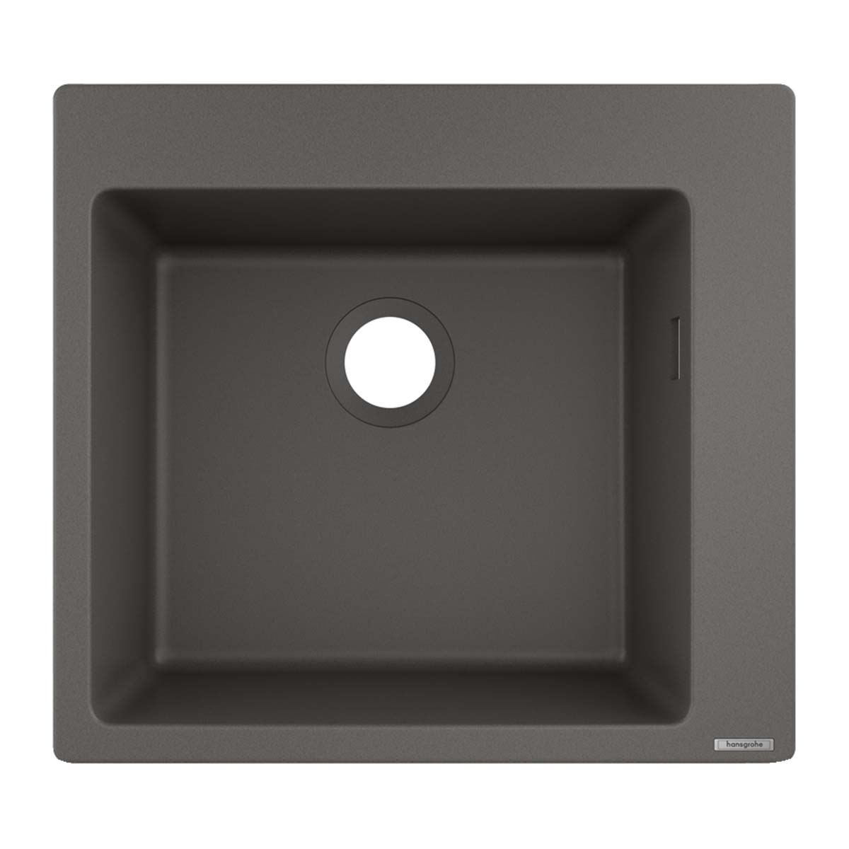 Hansgrohe S51 S510 F450 Single Bowl Kitchen Sink SilicaTec stone grey 540x490mm