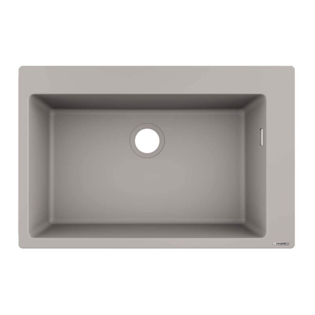 Hansgrohe S51 S510 F660 Single Bowl Kitchen Sink SilicaTec concrete grey 750x490mm
