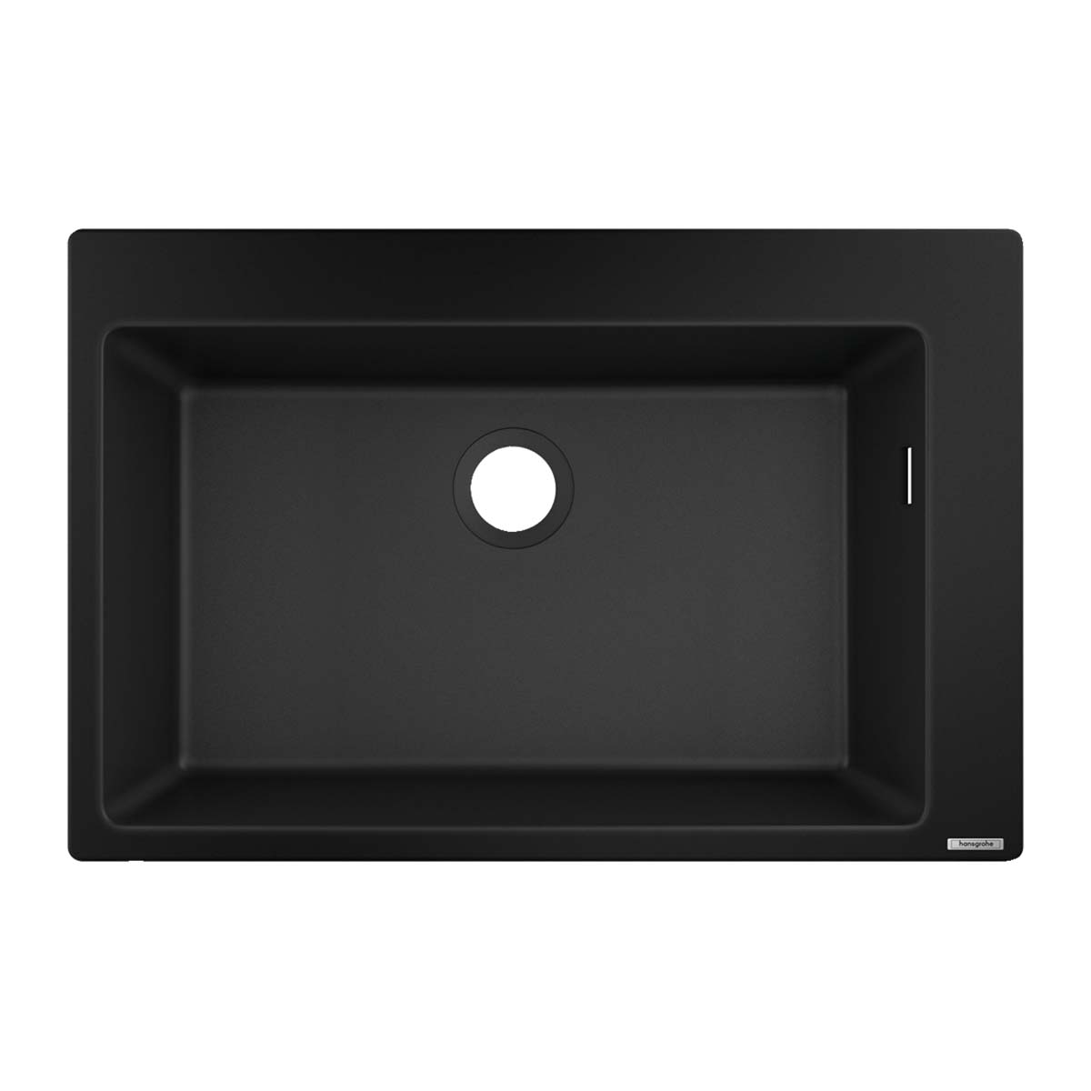 Hansgrohe S51 S510 F660 Single Bowl Kitchen Sink SilicaTec graphite black 750x490mm