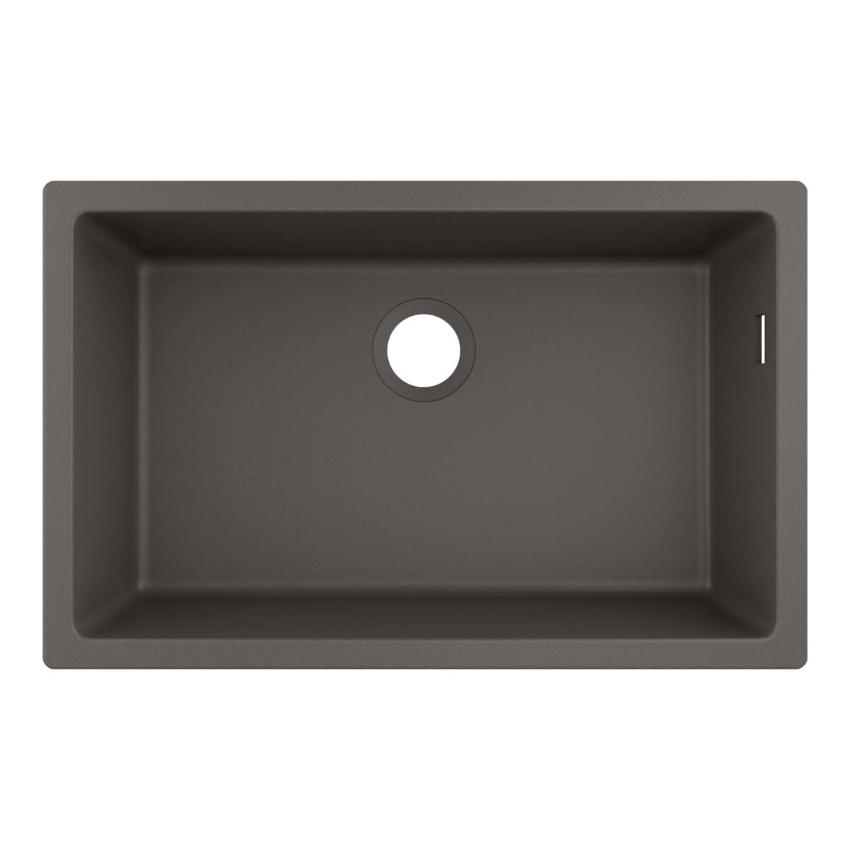 Hansgrohe S51 S510 U660 Single Bowl Undermounted Kitchen Sink SilicaTec stone grey 658x398mm