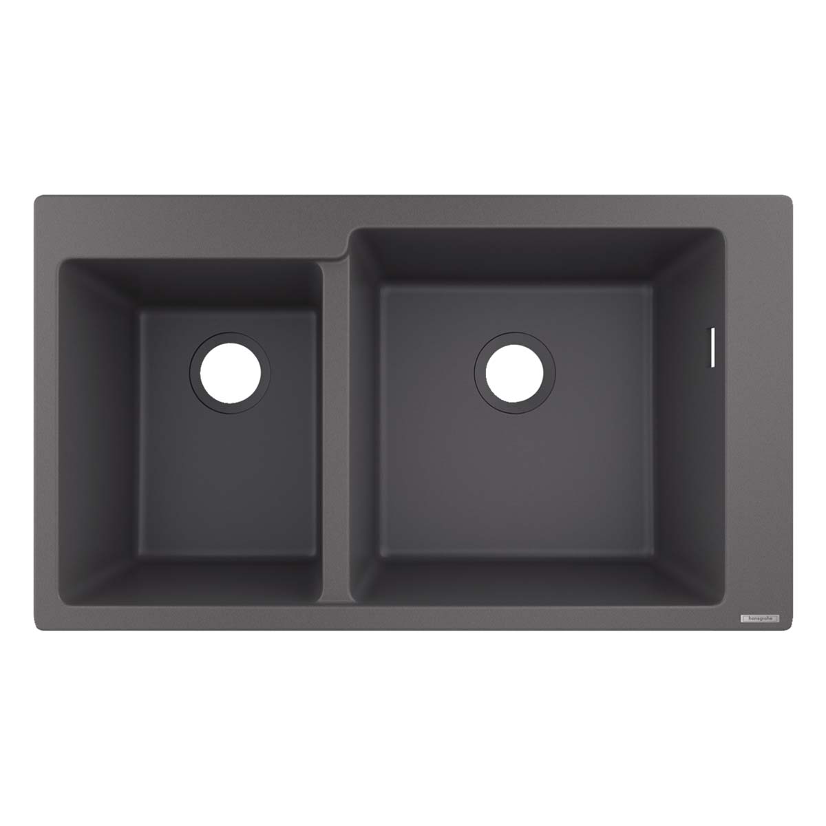 Hansgrohe S510 F760 1.5 Bowl Top Mounted Kitchen Sink SilicaTec stone grey 820x490mm