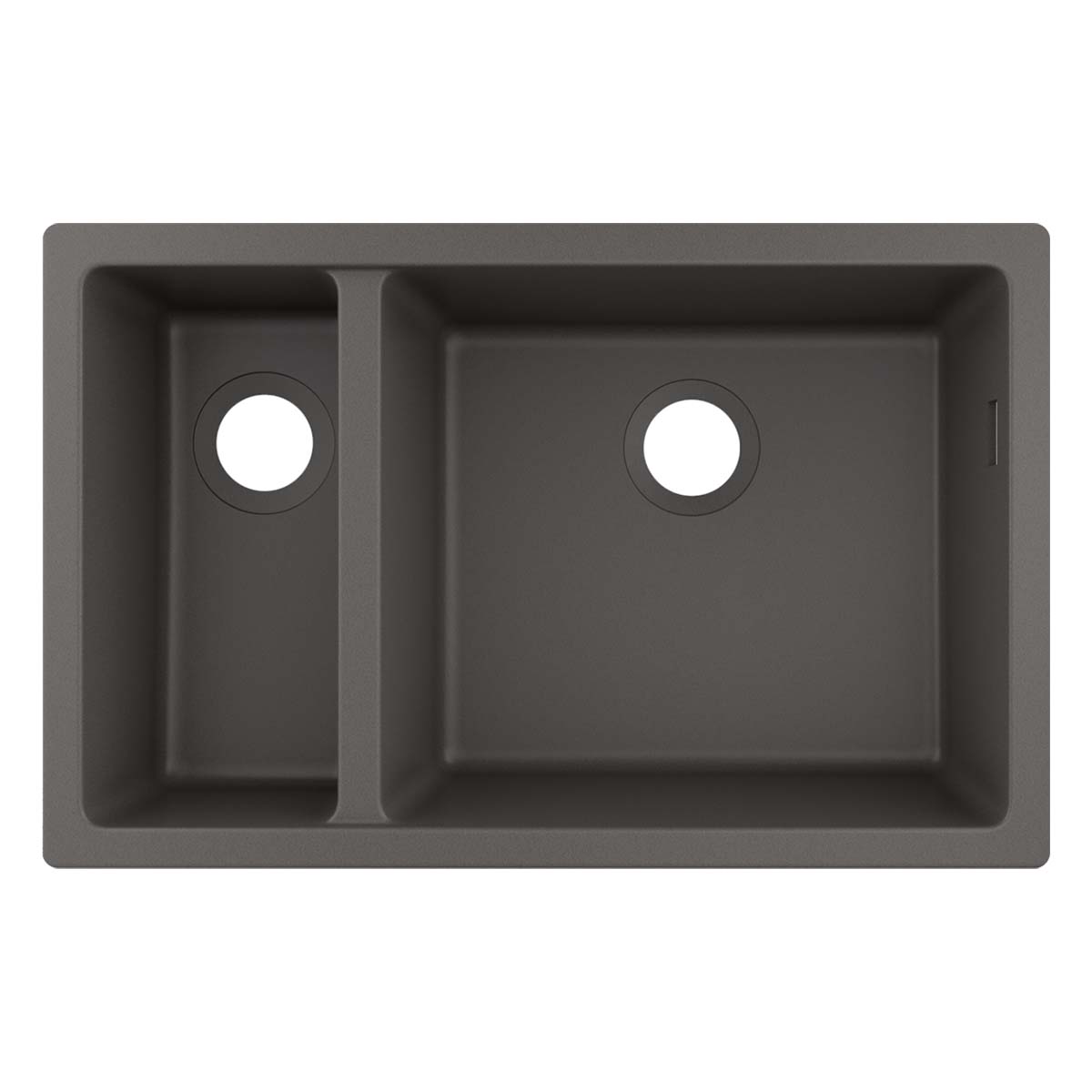 Hansgrohe S510 U635 1.5 Bowl Kitchen Sink SilicaTec stone grey 750x490mm