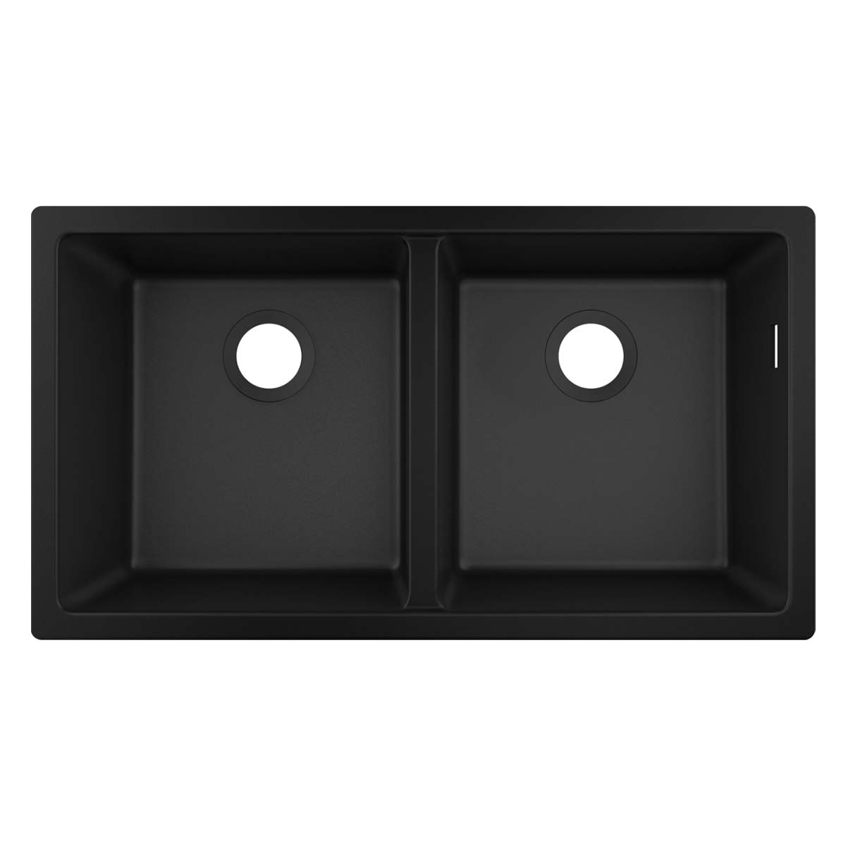 Hansgrohe S510 U770 Double Bowl Undermount Kitchen Sink SilicaTec graphite black