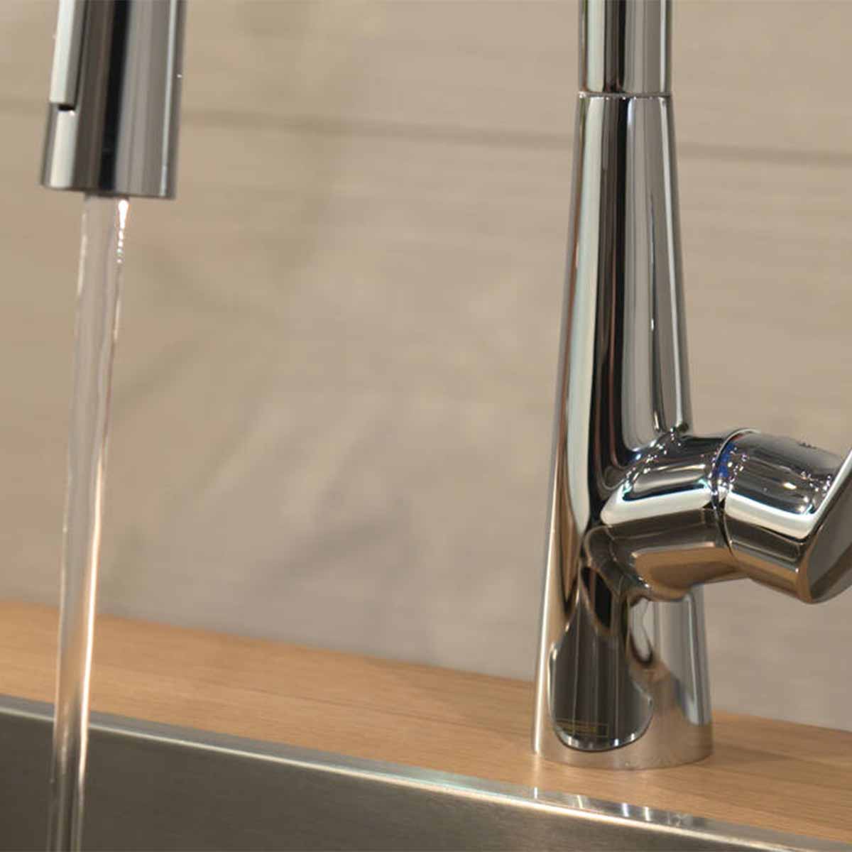 Hansgrohe Talis M51 Single lever kitchen mixer 200 with pull-out spray chrome feature