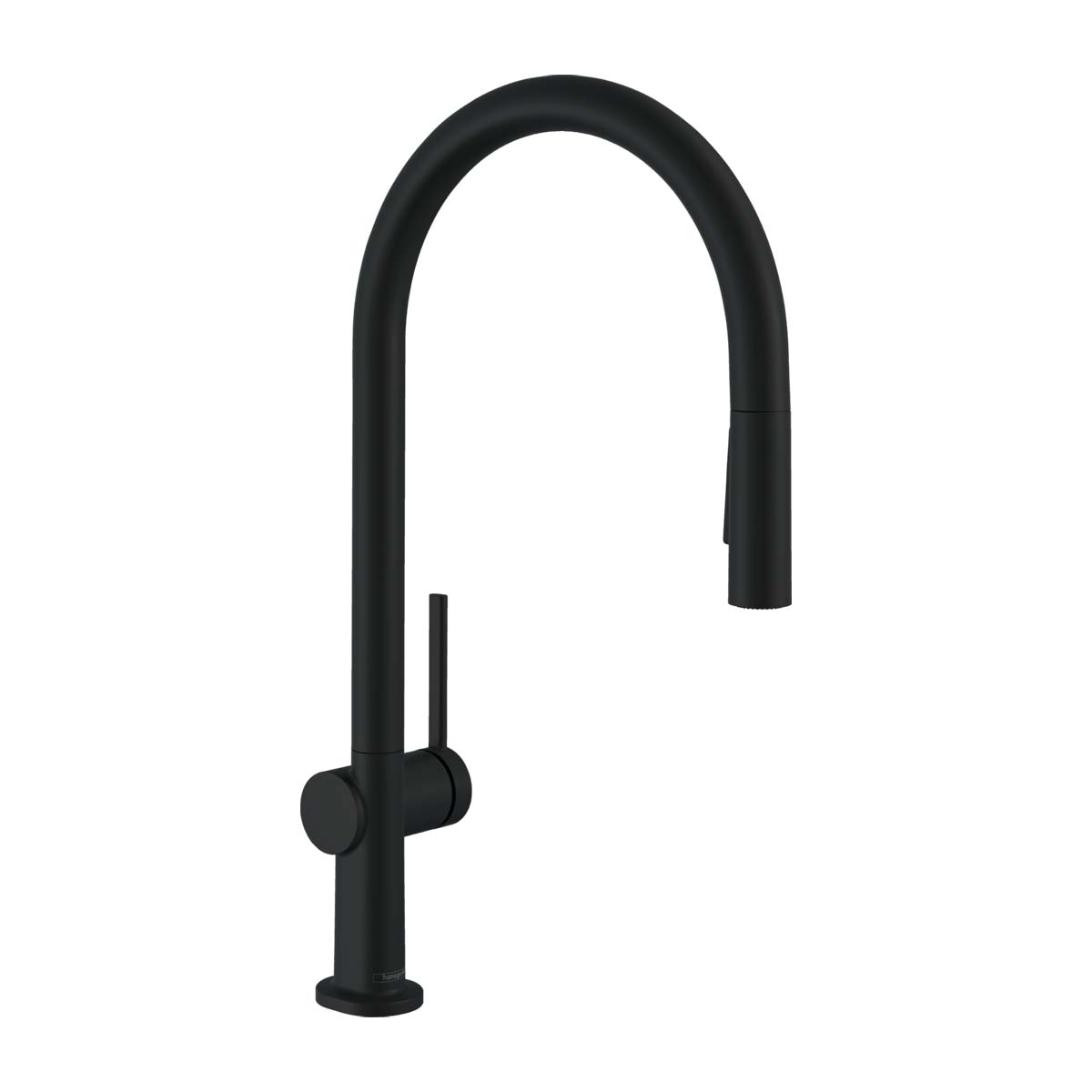 Hansgrohe Talis M54 single lever kitchen mixer 220 with pull out spray matt black