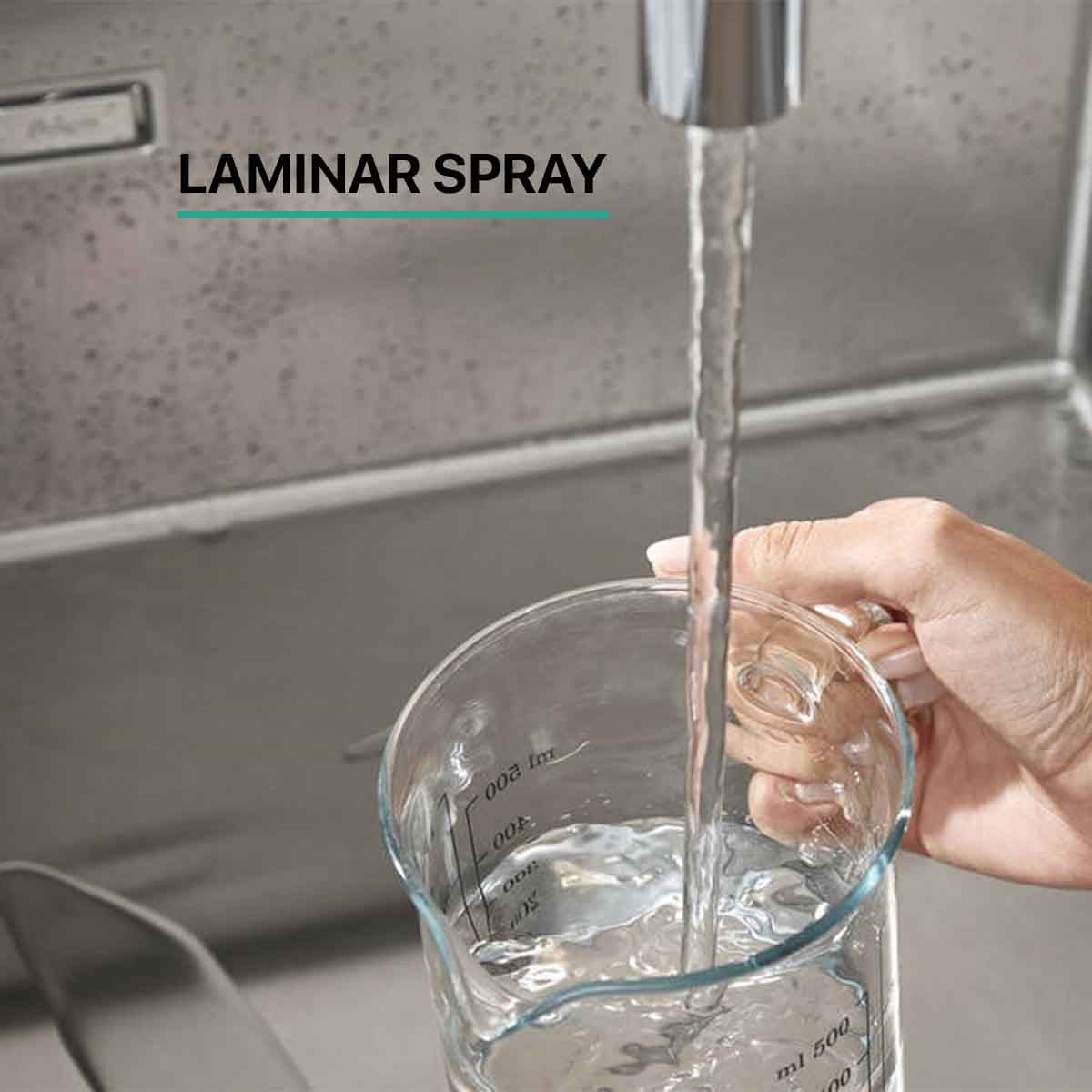 Hansgrohe Talis M54 single lever kitchen mixer 270 laminar spray