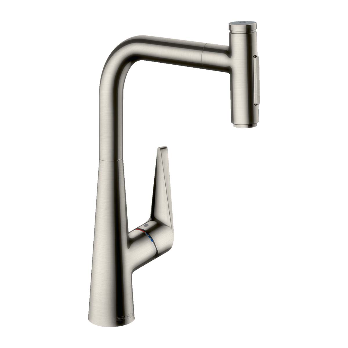 Hansgrohe Talis Select M51 2 jet Single lever kitchen mixer 300 tap with swivel spout and pull out spray stainless steel