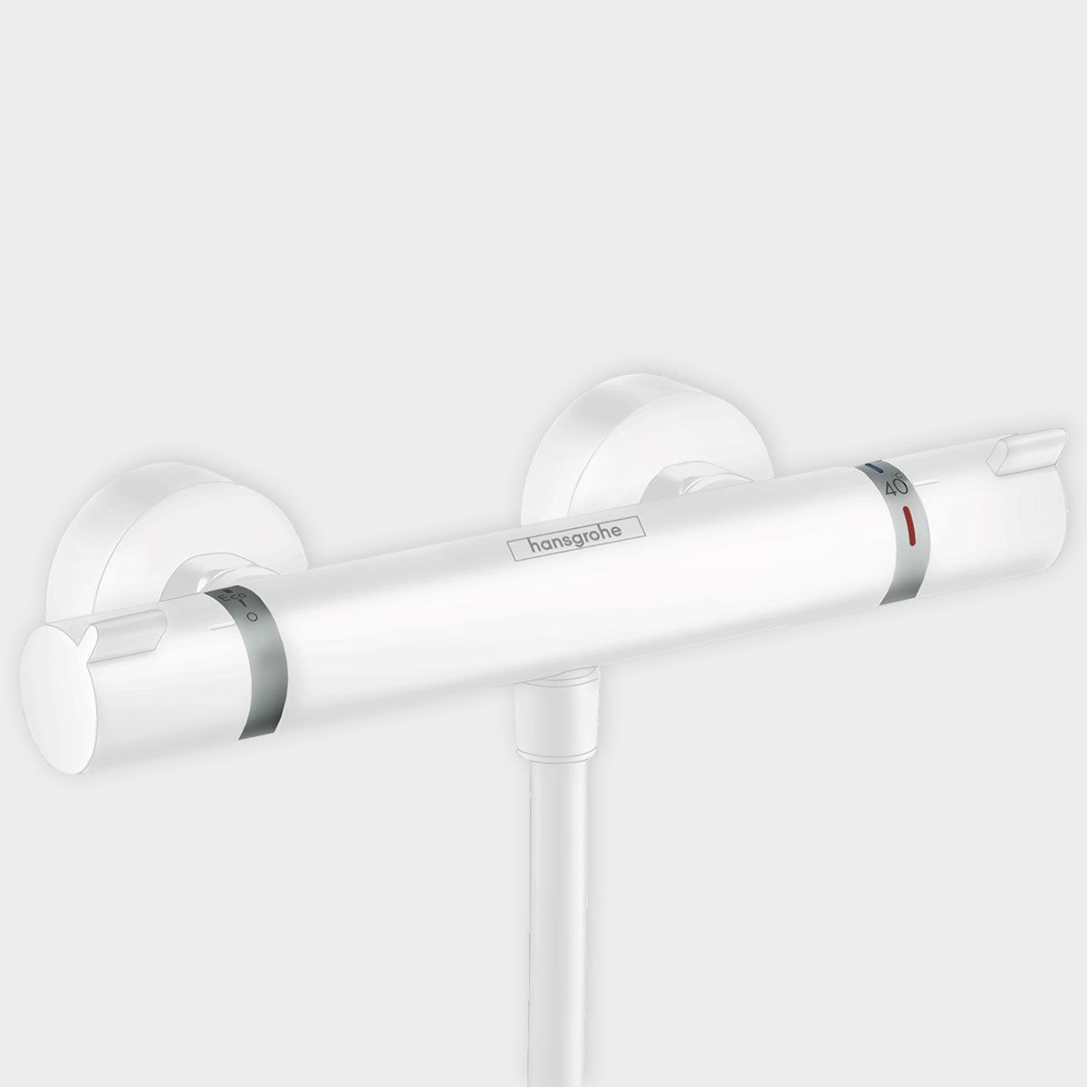 Hansgrohe Thermostatic Exposed Bar Matt White