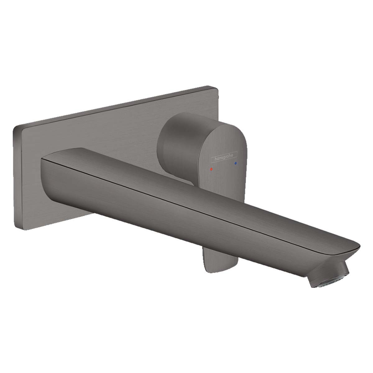 Hansgrohe talis e single lever basin mixer brushed black chrome