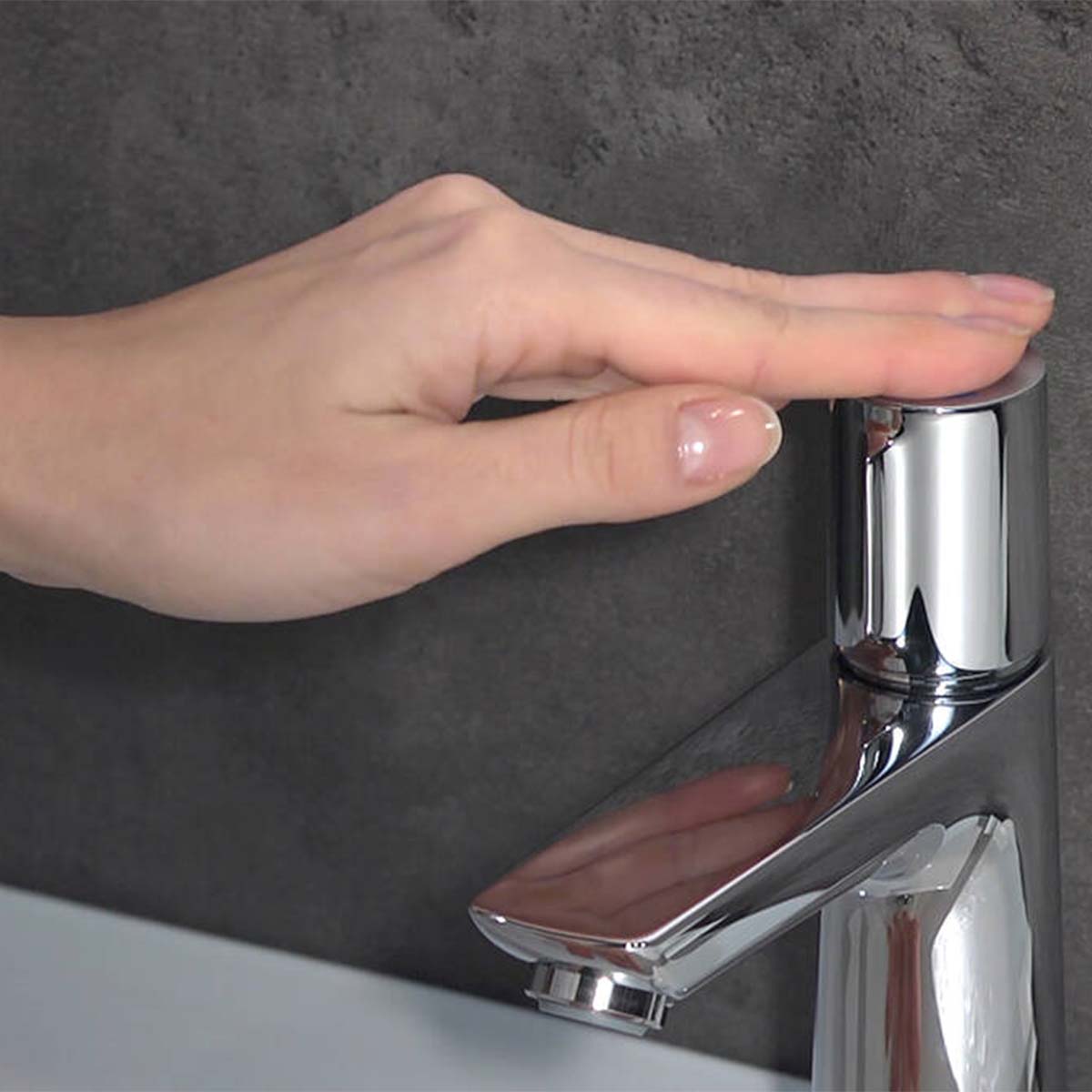 Hansgrohe talis select e single lever basin mixer with pop up waste chrome close u