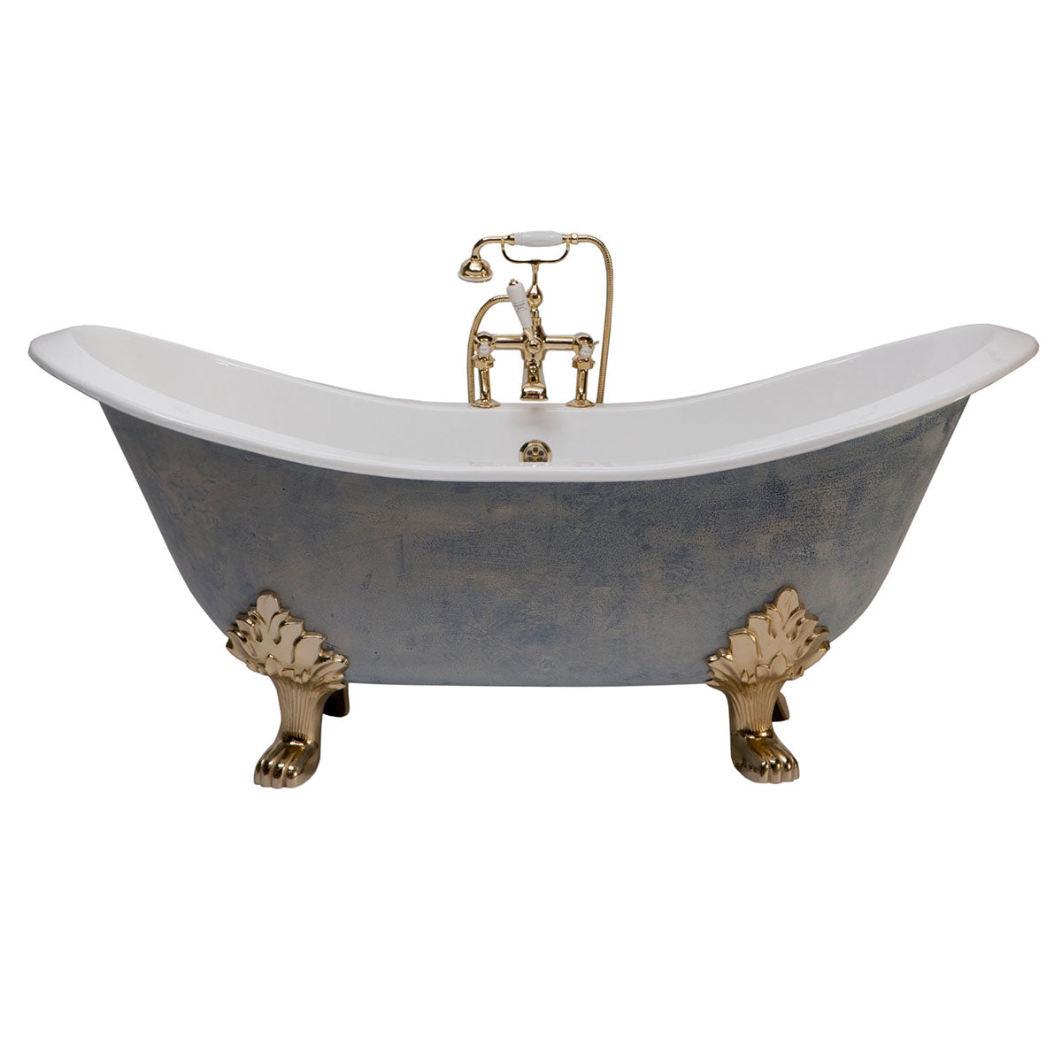 Heritage Devon Double Ended Cast Iron Freestanding Slipper Bath 1800x770mm