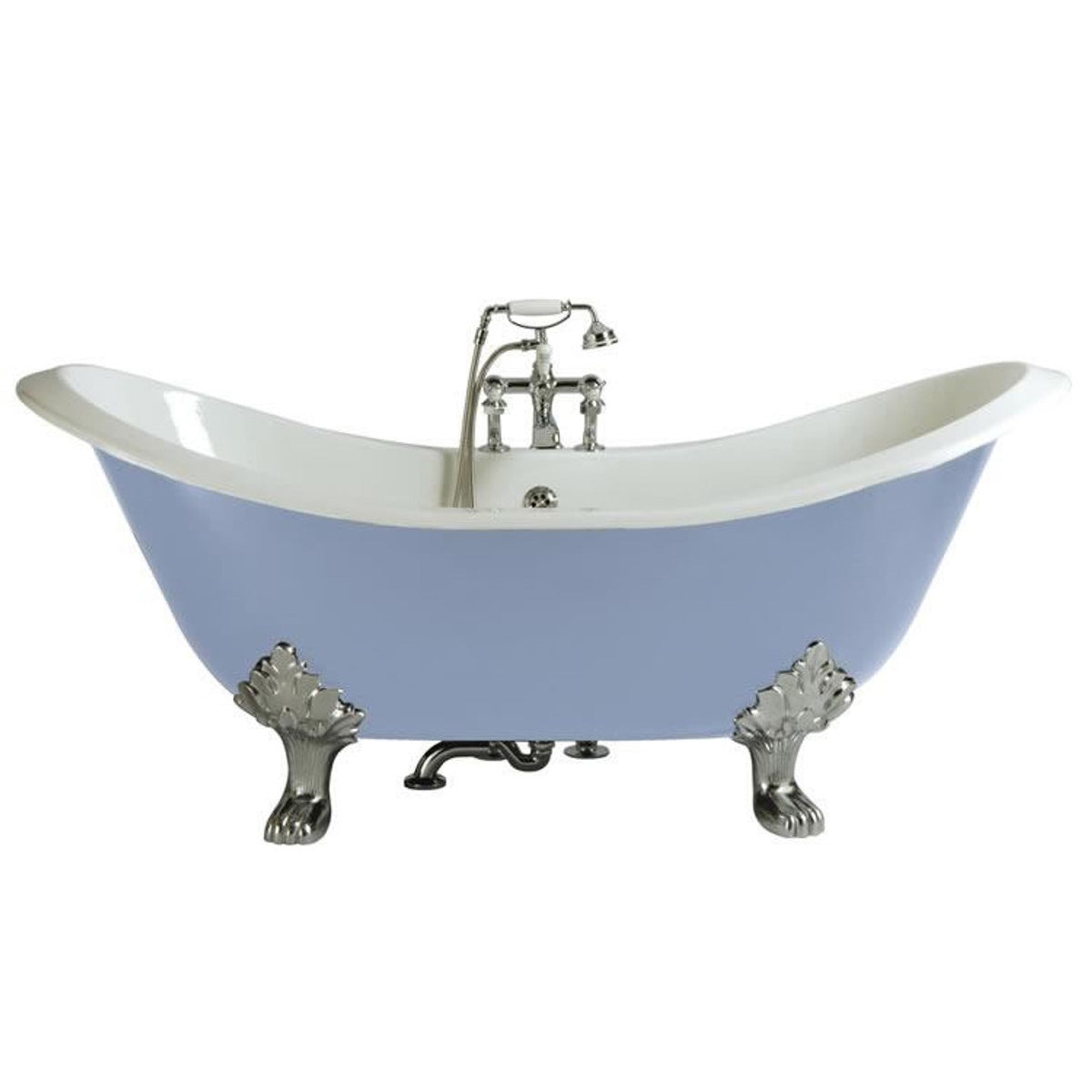 Heritage Devon Double Ended Cast Iron Freestanding Slipper Bath 1800x770mm