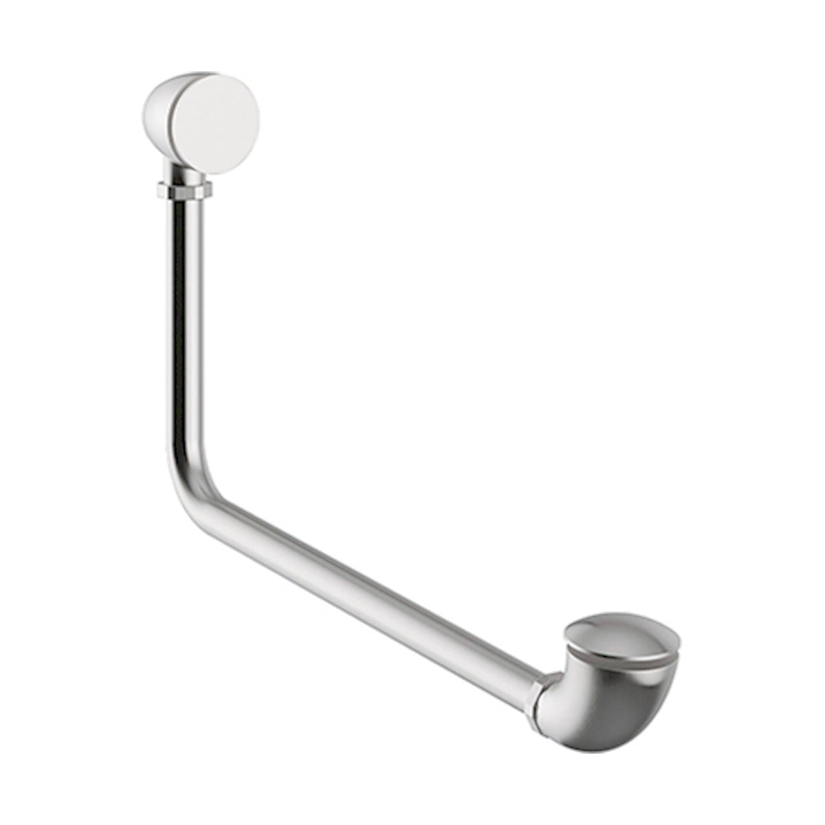 Heritage Exposed Bath Push Button Waste Overflow Kit Chrome