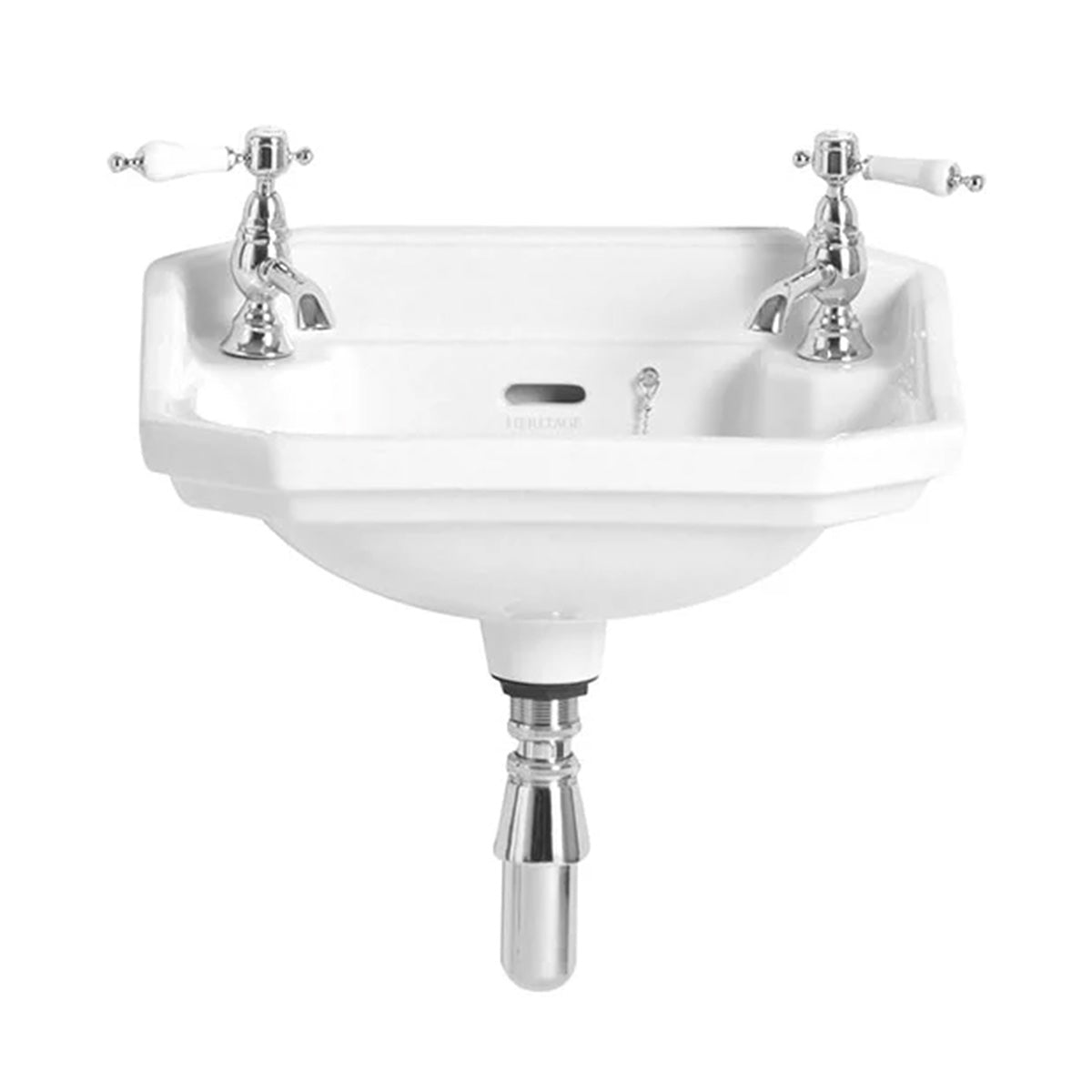 Heritage Granley Baby 475mm Rectangular Basin With Standard Pedestal
