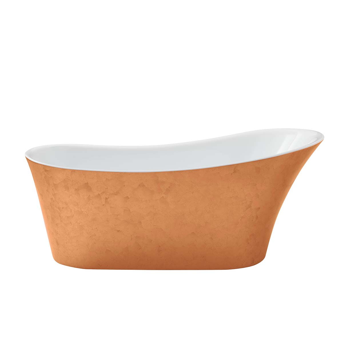Heritage Hollywell Freestanding Acrylic Bath 1710x745mm Copper Metallic Effect
