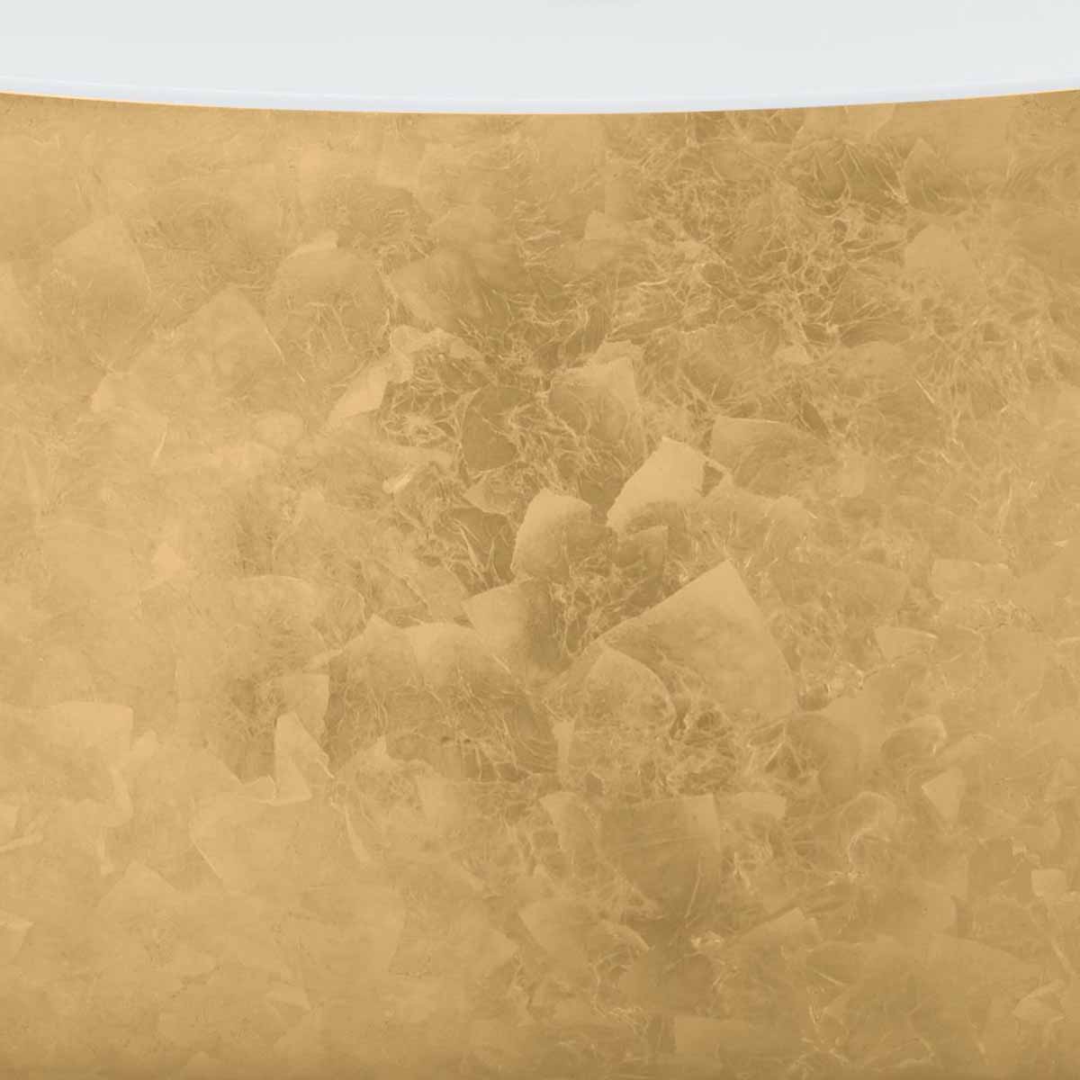 Heritage Hollywell Freestanding Acrylic Bath 1710x745mm Gold Metallic Effect Close Up