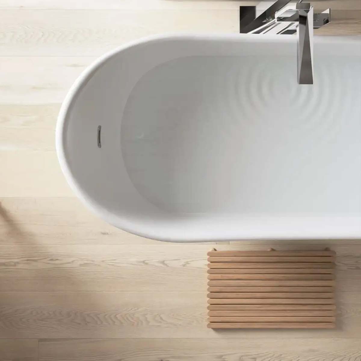 Heritage Hollywell Freestanding Acrylic Bath 1710x745mm Gold Metallic Effect