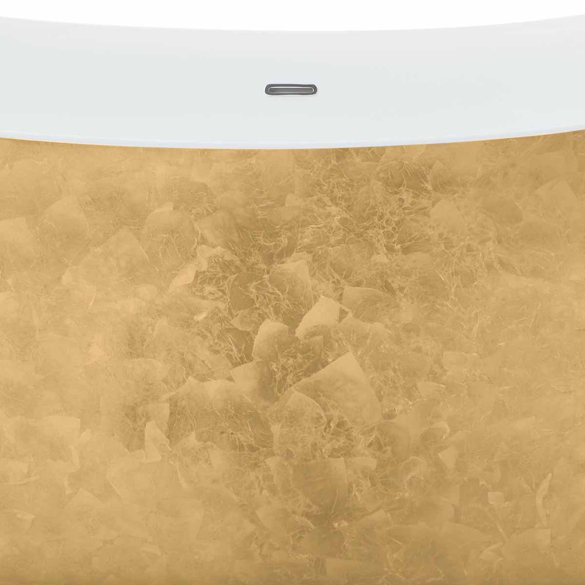 Heritage Hylton Freestanding Acrylic Bath 1730x730mm Gold Effect Close Up