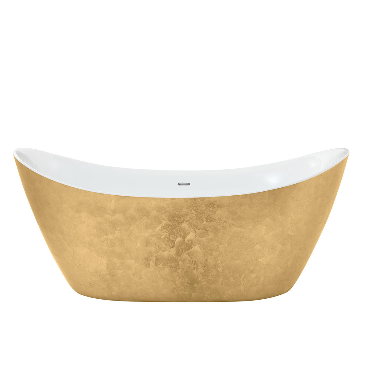 Heritage Hylton Freestanding Acrylic Bath 1730x730mm Gold Effect