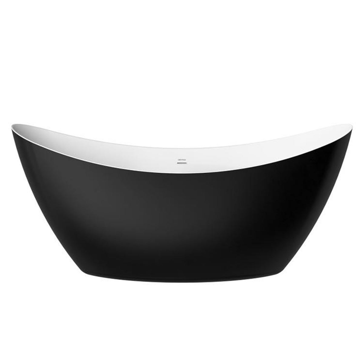 Heritage Osterley Freestanding Acrylic Slipper Bath 1730x730mm Matt Black