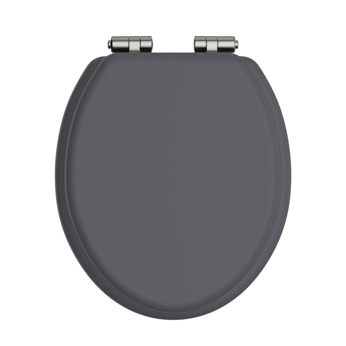 Heritage Traditional Toilet Seat With Soft Close Hinges Graphite
