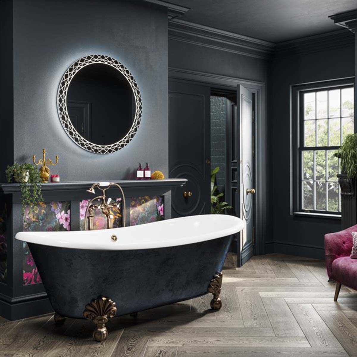 HiB Bellus Round LED Bathroom Mirror