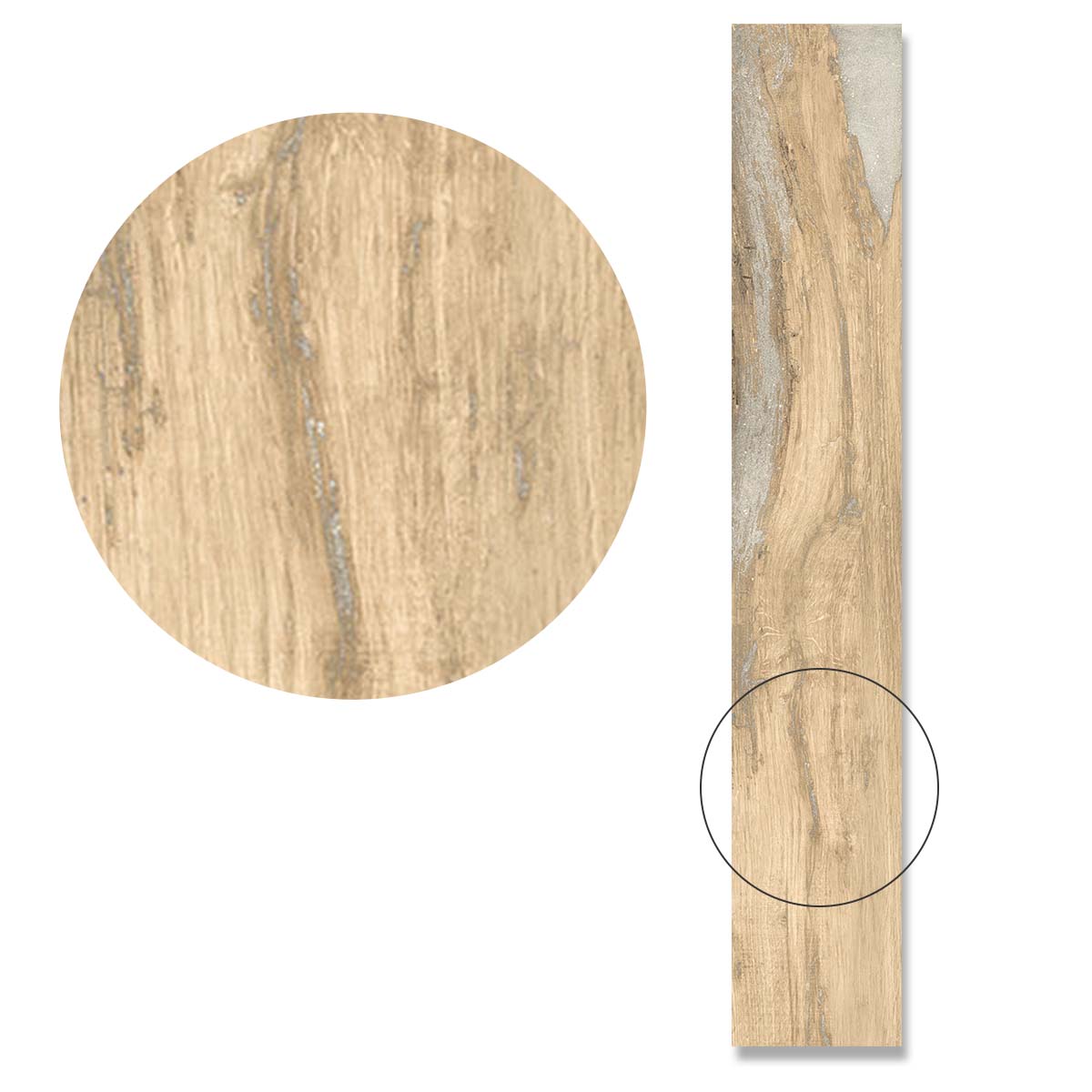 Infusion Birch Wood Effect Porcelain Tile 24x150cm