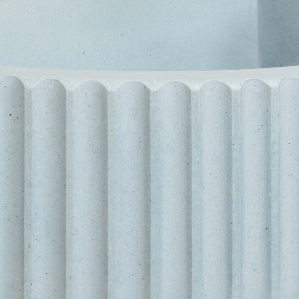 Kast Luna Wall-Hung Concrete Basin Patterned