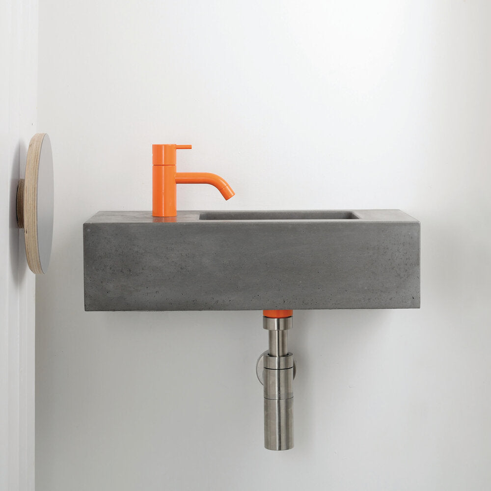 Kast Fox Compact Rectangle Wall-Hung Concrete Basin