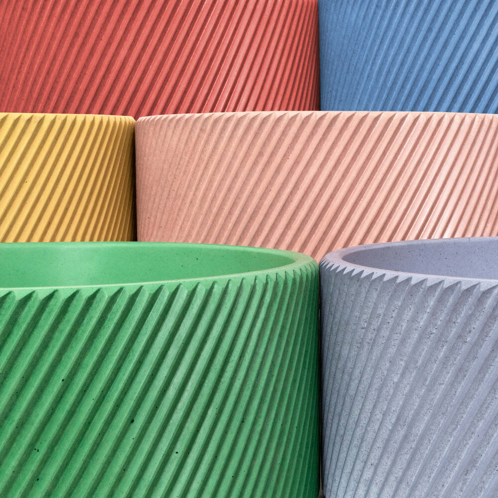 Kast Otto Round Concrete Countertop Basin Patterned