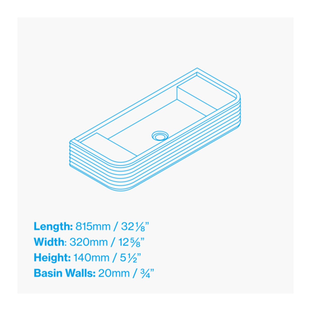 Kast Iva Curved Wall-Hung Concrete Basin With Shelf Surface