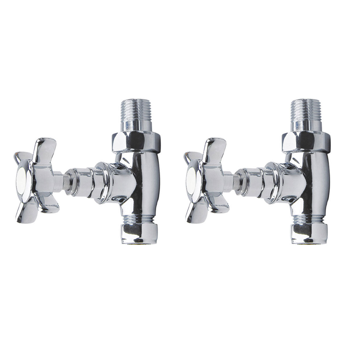 Madrid Traditional X Head Straight Radiator Valve