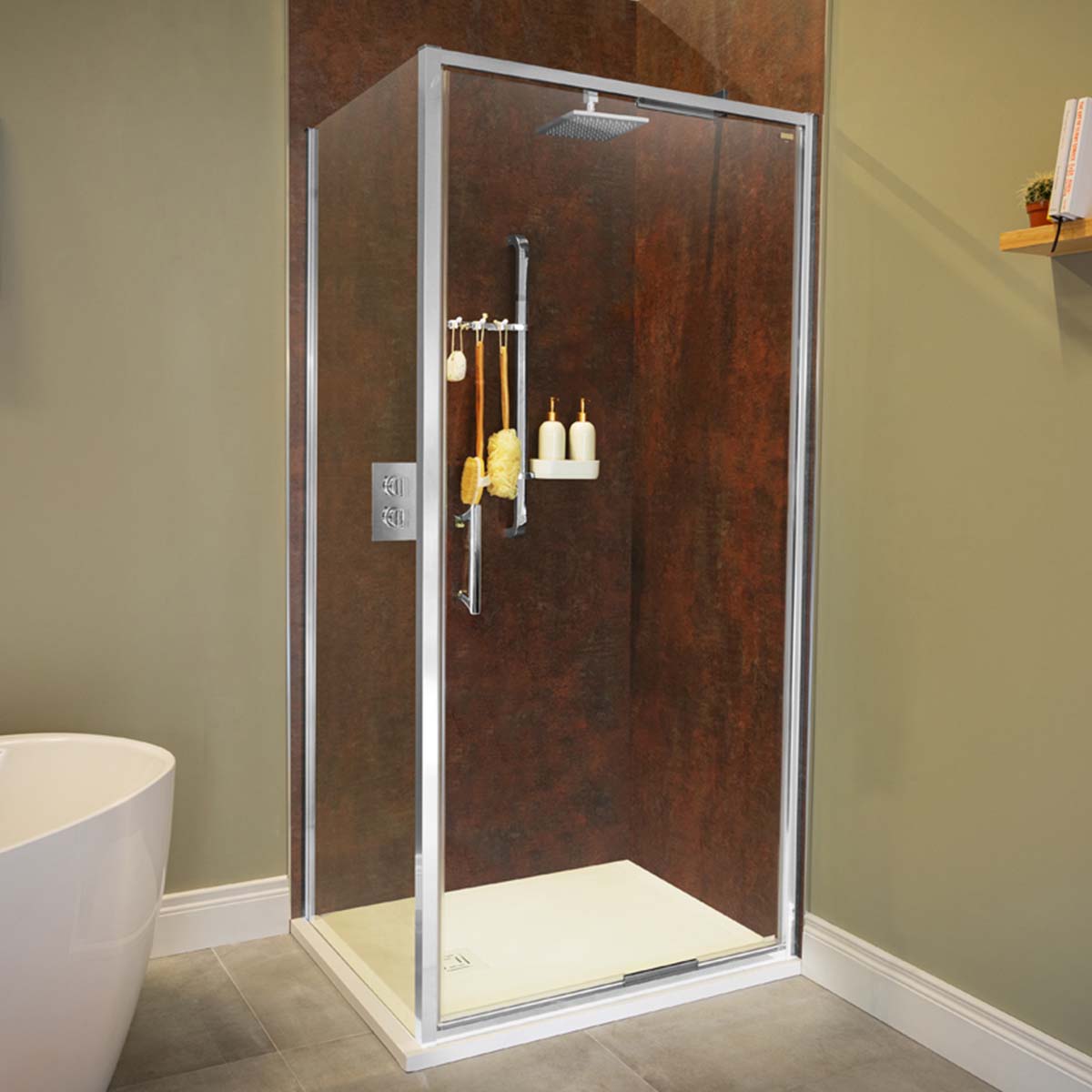 Merlyn 6 Series Sleek InFold Shower Door Chrome