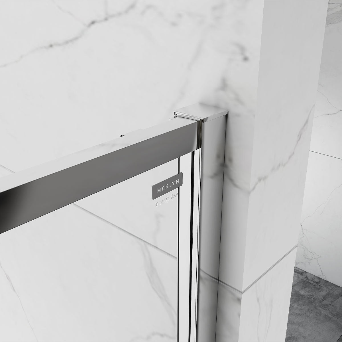 Merlyn 6 Series Sleek Quadrant Sliding Shower Door Chrome