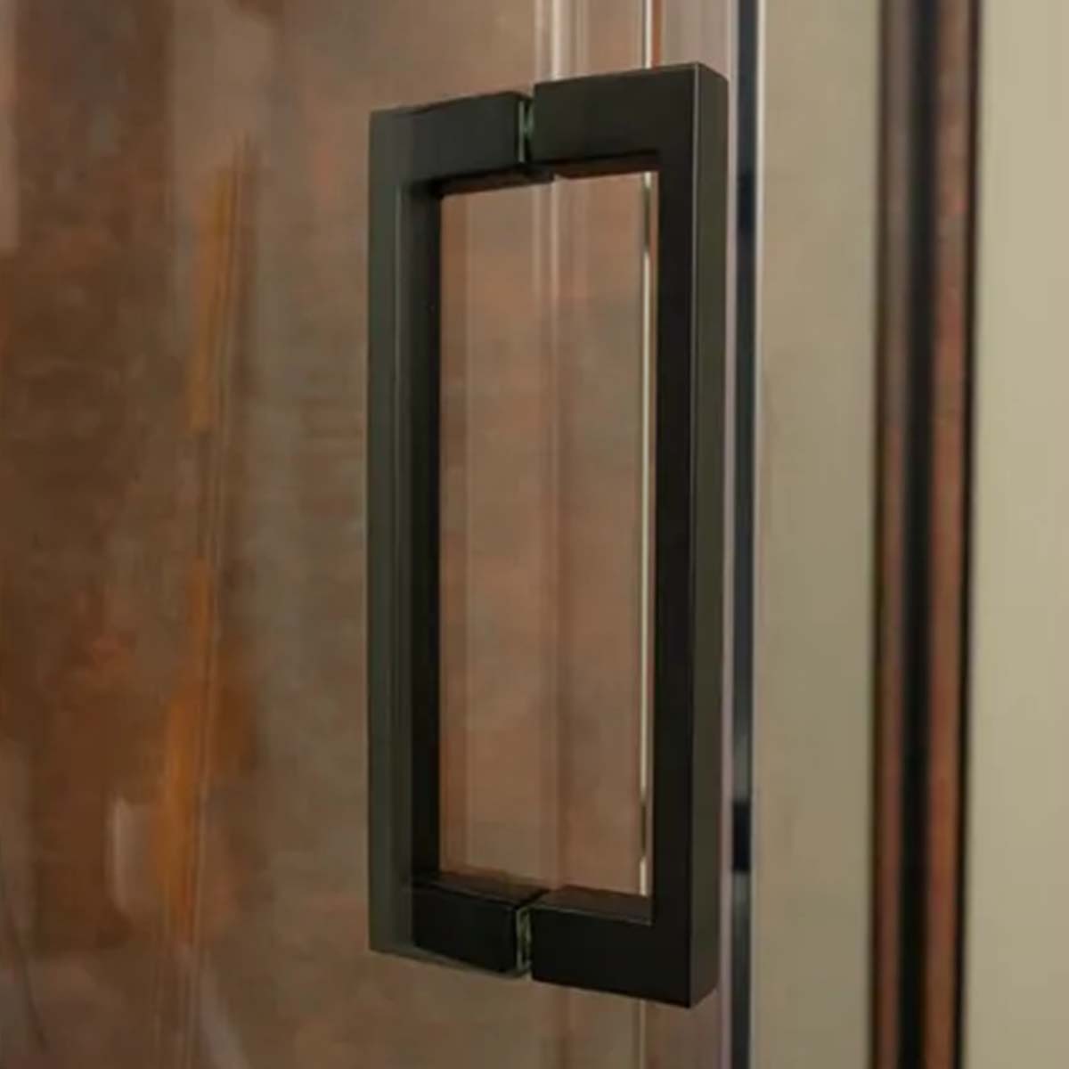 Merlyn 6 Series Sleek Quadrant Sliding Shower Door Matt Black