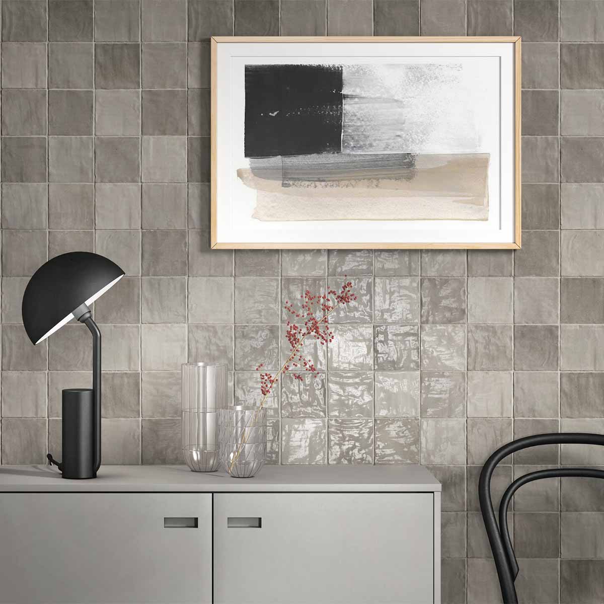 Riad Taupe Decor Wall Tile 10x10cm Gloss Lifestyle