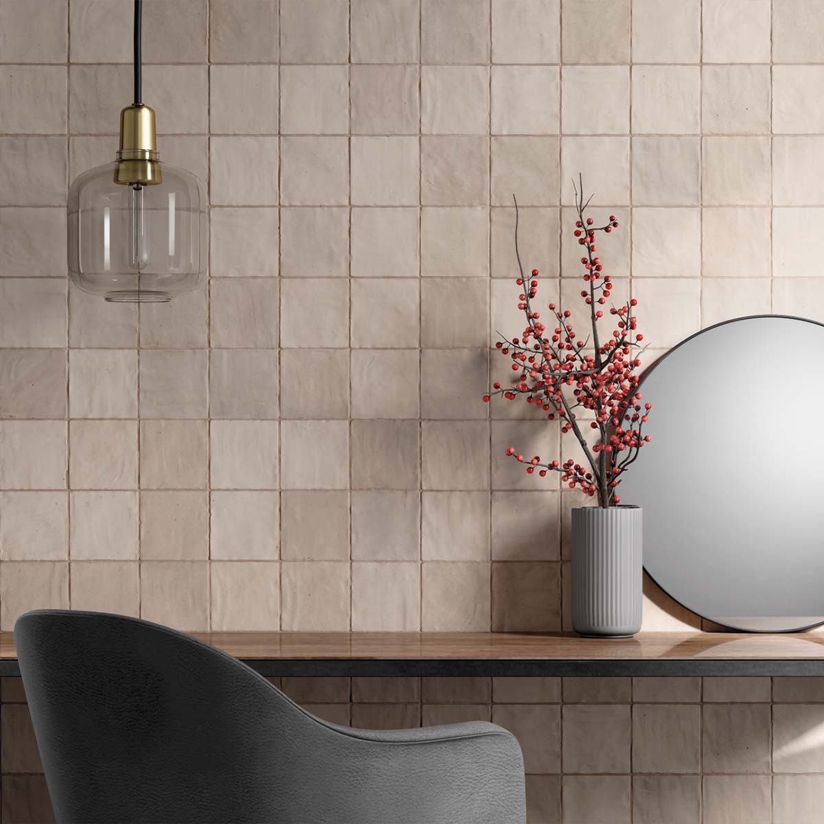 Sahn Sand Decor Wall Tile 10x10cm Matte