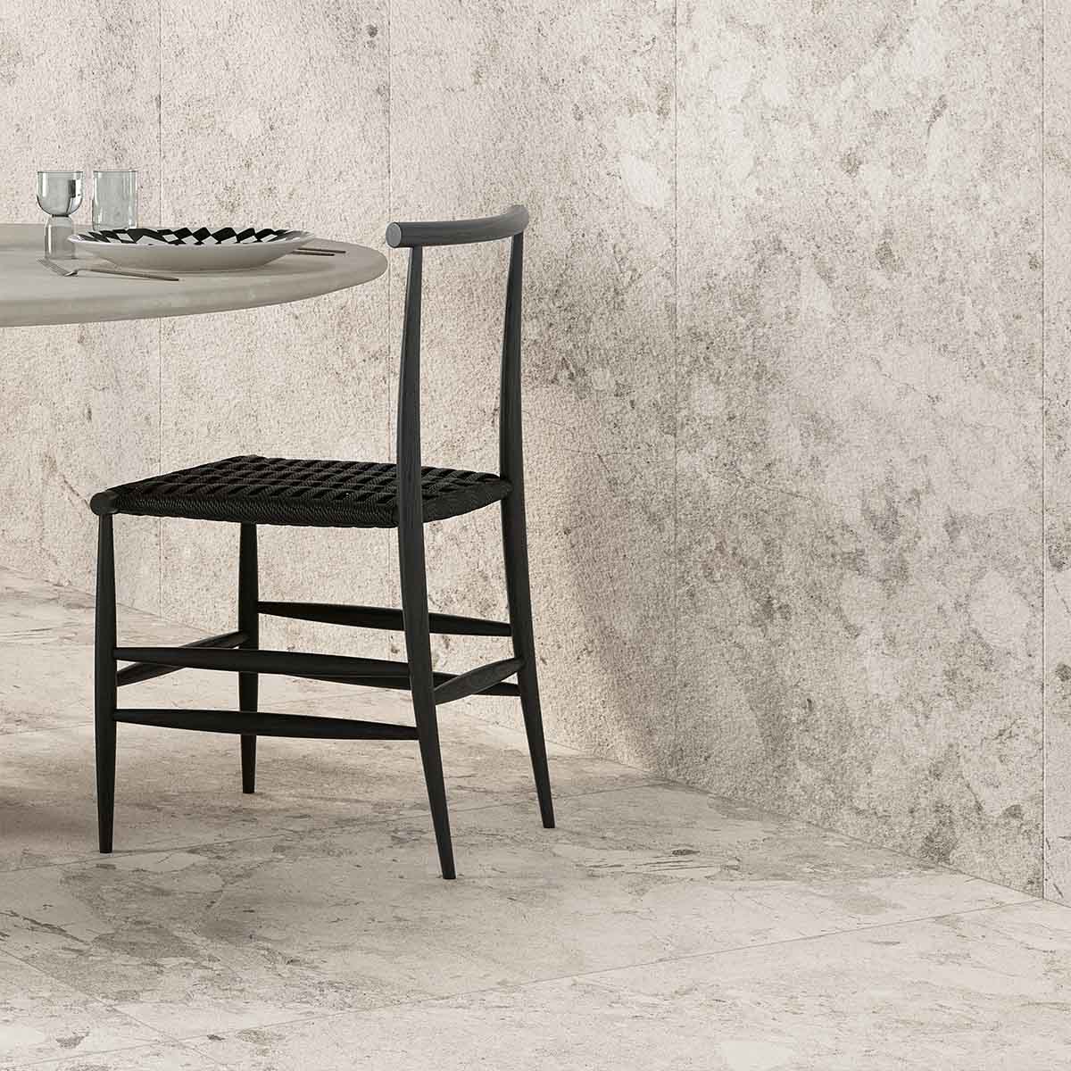 Sassari Bianco 60.4x120cm Stone Effect Porcelain Tile Matt Lifestyle