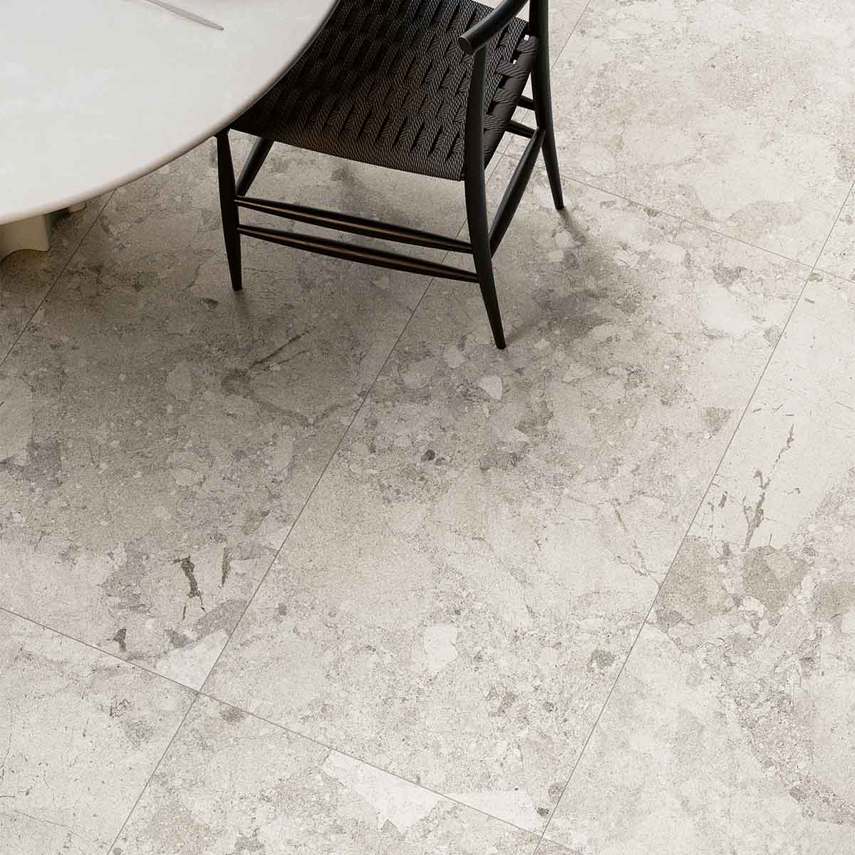 Sassari Bianco 60.4x120cm Stone Effect Porcelain Tile Matt Lifestyle