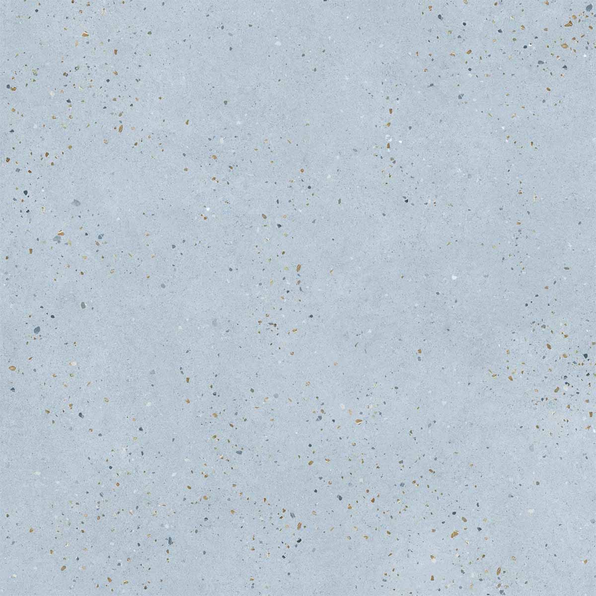Sensa Blue 4D Shaped Terrazzo Effect Porcelain Tile 90x90cm Matt