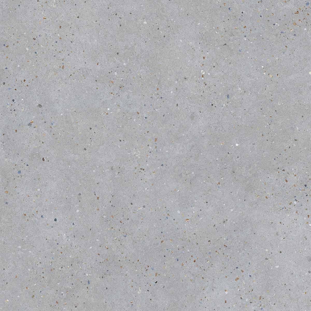 Sensa Grey 4D Shaped Terrazzo Effect Porcelain Tile 90x90cm Matte