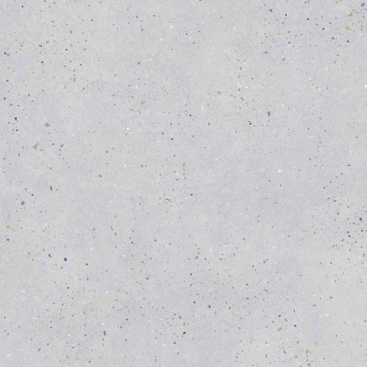 Sensa Silver 4D Shaped Terrazzo Effect Porcelain Tile 90x90cm Matte