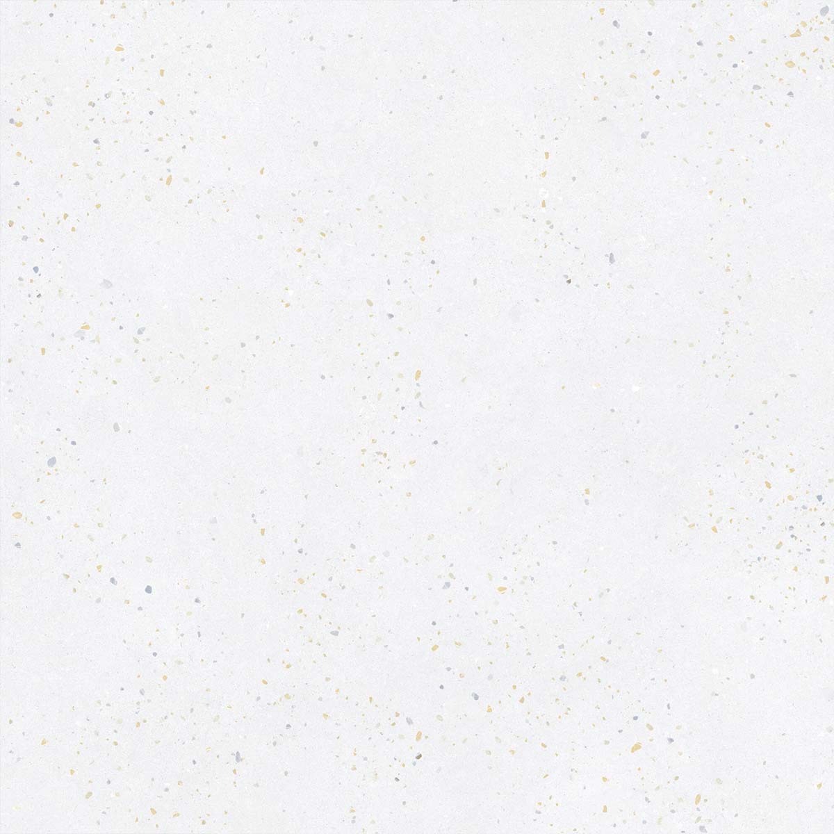 Sensa White 4D Shaped Terrazzo Effect Porcelain Tile 90x90cm Matt