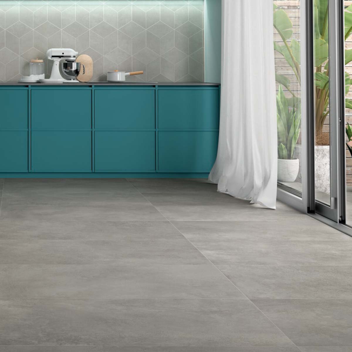 Urban Smoke Porcelain Tile 60x120cm Matte Lifestyle