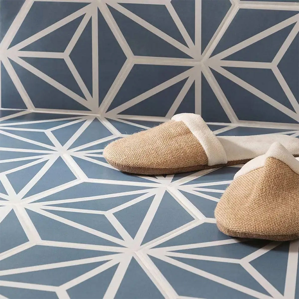 Varadero Azure Hexagonal Porcelain Tile Matt 20x23cm
