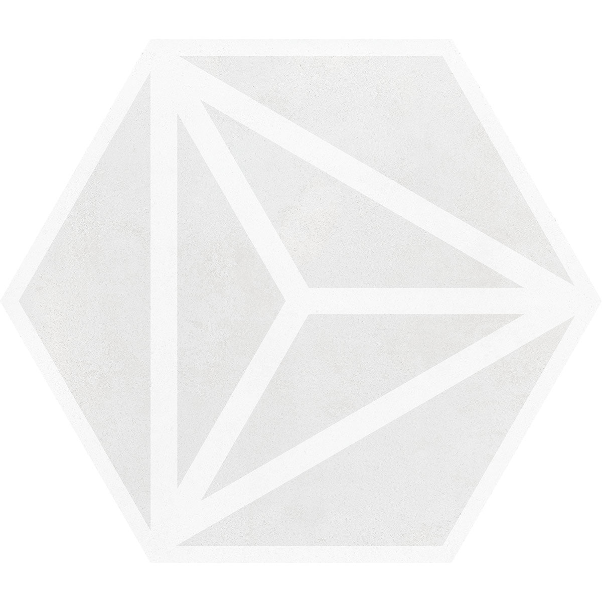 Varadero Hexagonal Porcelain Tile Matt Moonlight Pattern 2