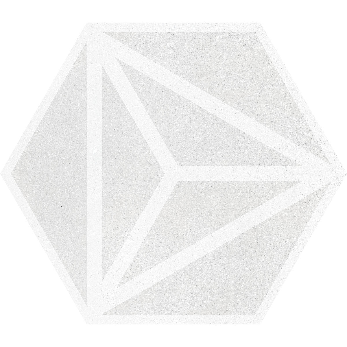 Varadero Hexagonal Porcelain Tile Matt Moonlight Pattern 3