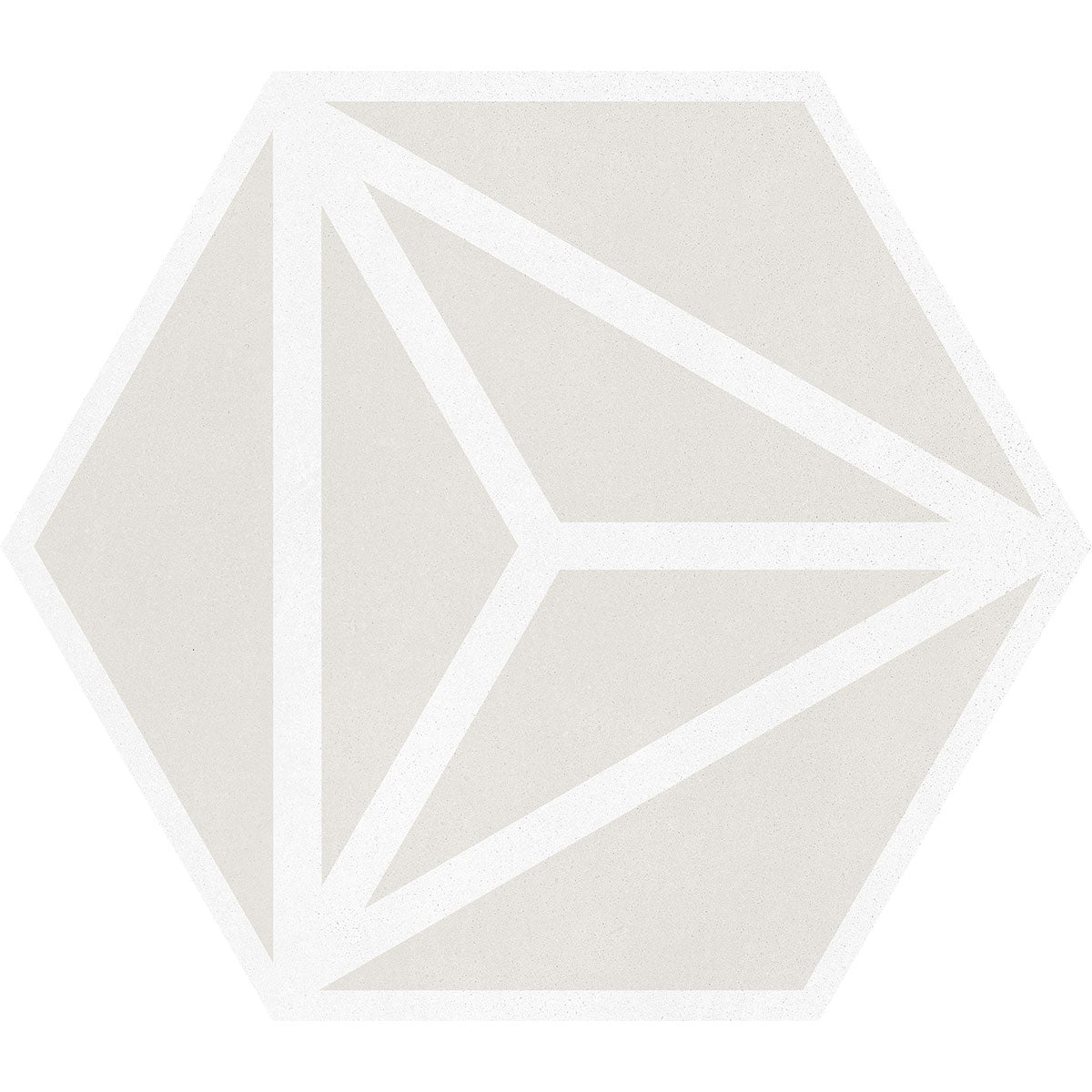 Varadero Hexagonal Porcelain Tile Matt Moonlight Pattern