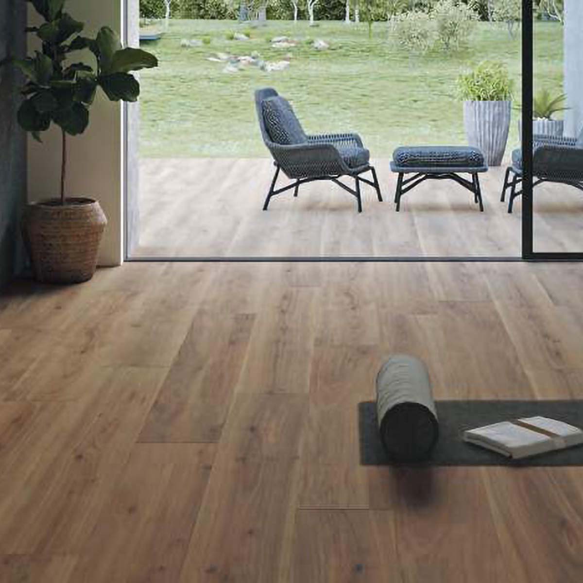 Versat Nogal Wood Effect Tile 30x150cm Matt Lifestyle