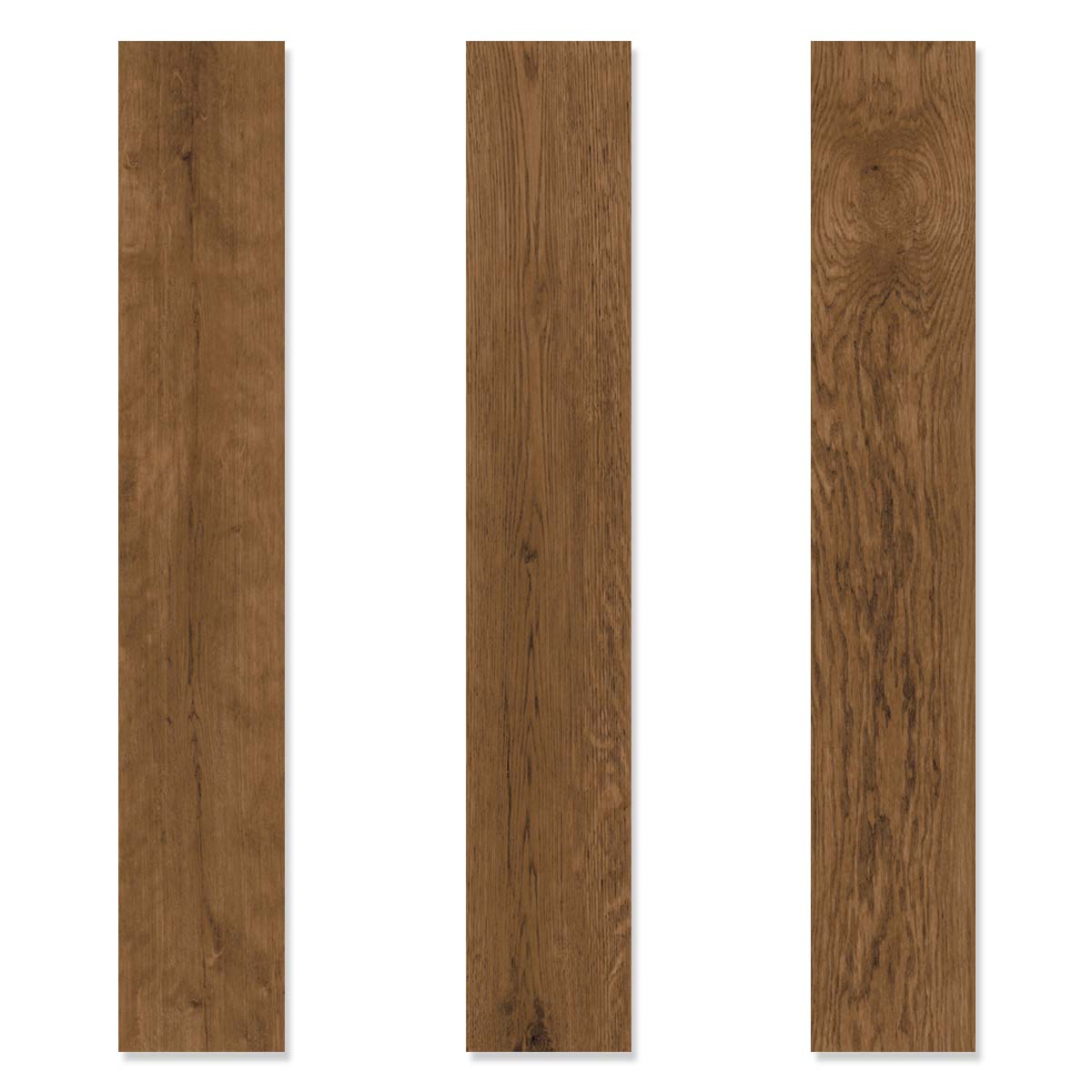 Vives Ottawa Marron Wood Effect Porcelain Floor Tile Matt 19-4x120cm Planks